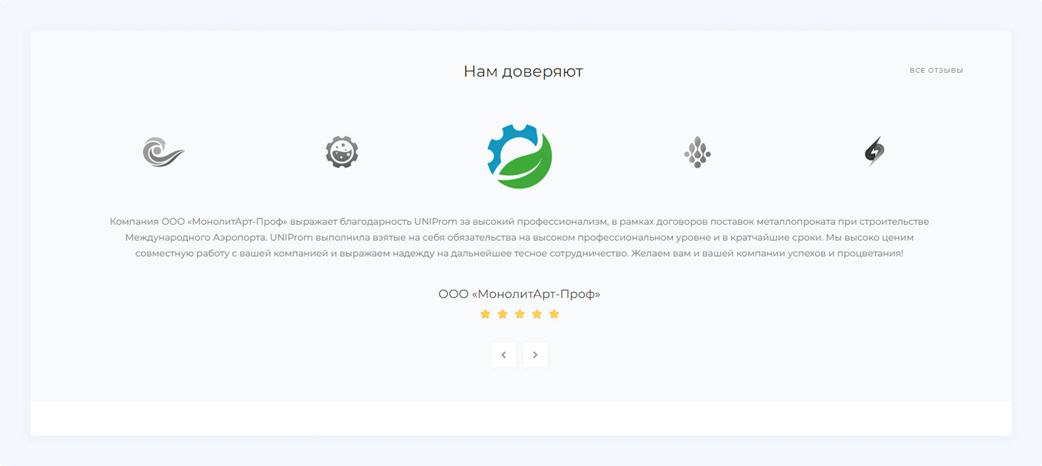 Примеры оформления блоков